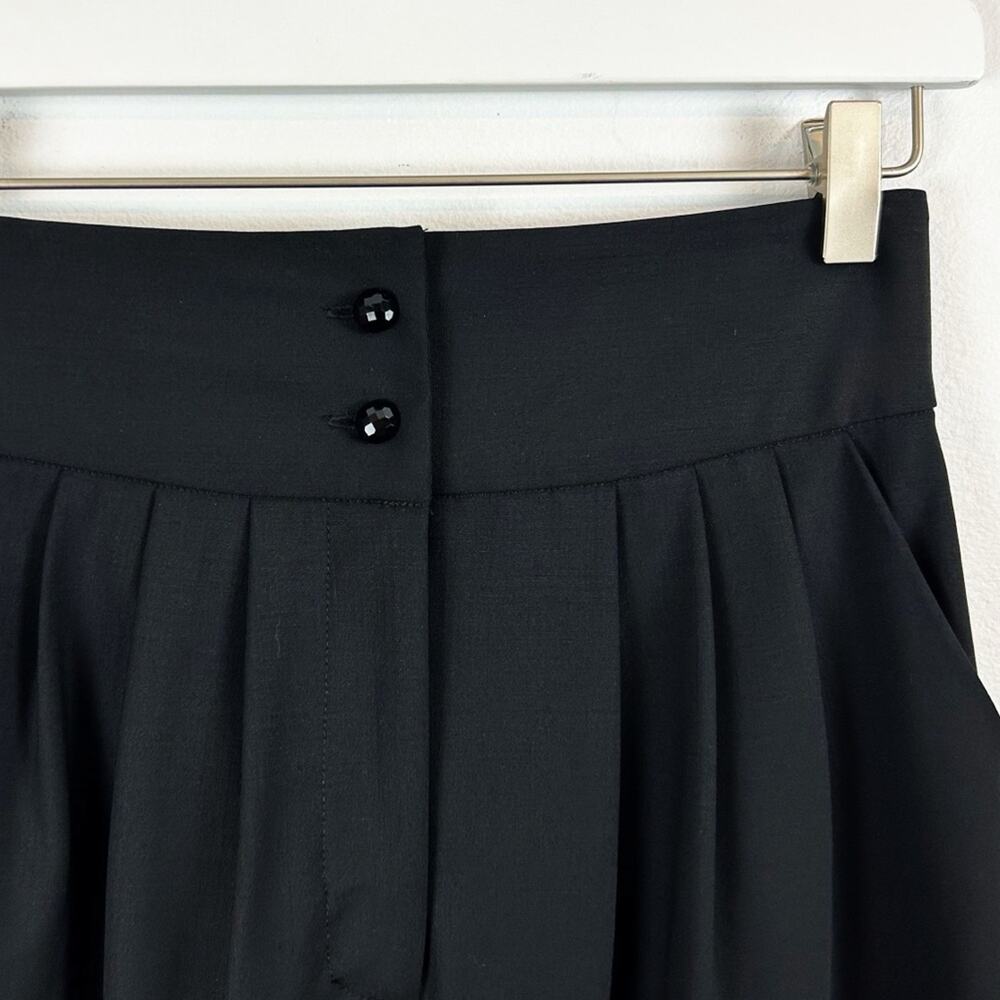 Rachel Antonoff Black High Rise Staight Leg Trousers Size 2 - Picture 2 of 5